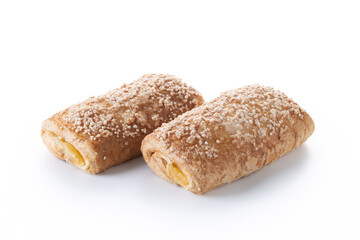 Fototapeta premium Cream-filled puff pastries