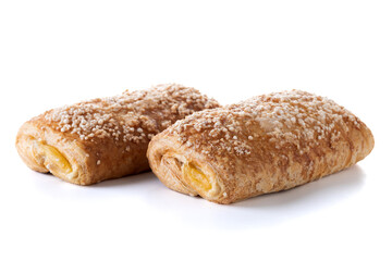 Fototapeta premium Cream-filled puff pastries