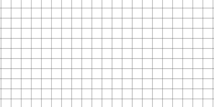 Minimal black dashed grid lines pattern on transparent background for graph paper, abstract geometric square line templates.