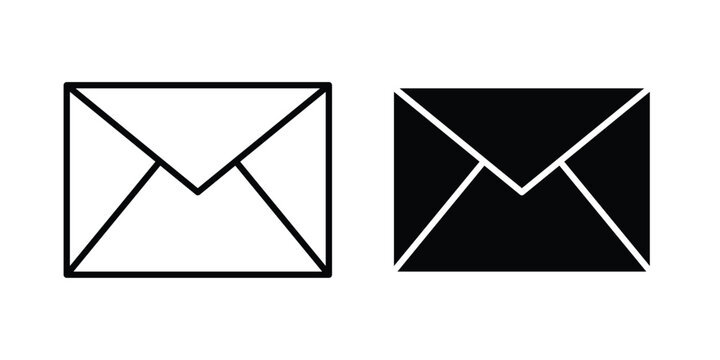 Mail icon editable pictograms collection