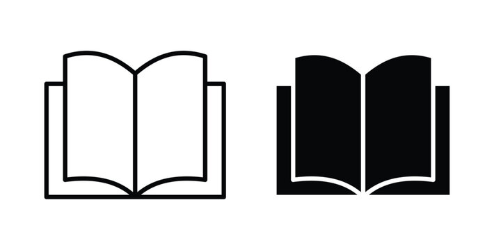 open book icon editable pictograms collection