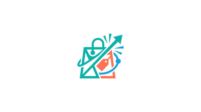 Green and orange speed increase icon.