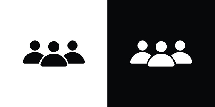 Group icon outline logo group
