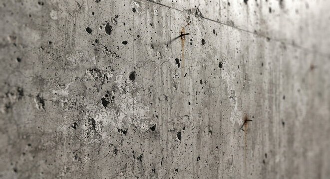 Rough distressed loft concrete wall texture with fine cracks and aging signs