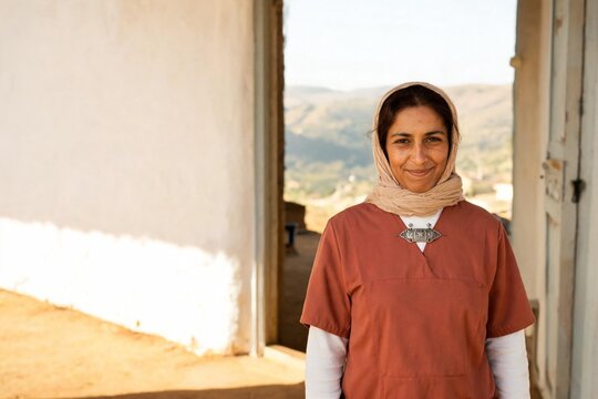 Berber Nurse Mountain Clinic Portrait