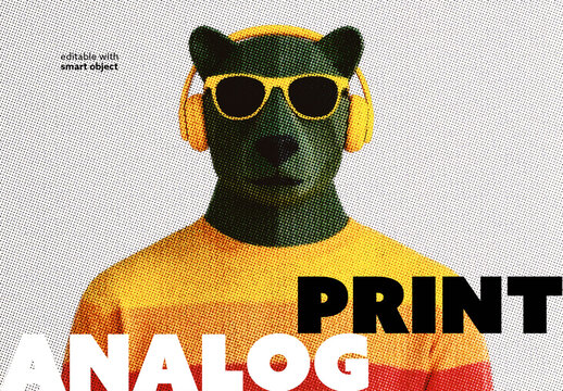 Analog Print Photo Effect