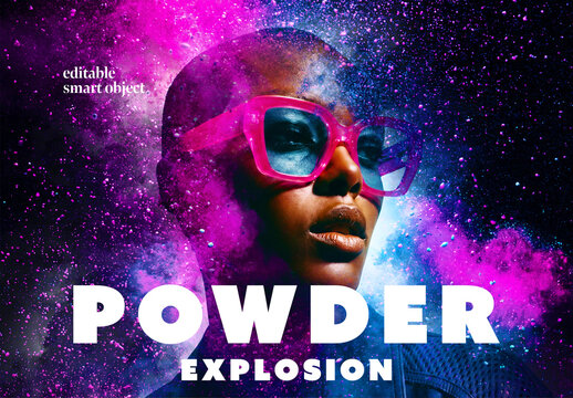 Powder Explostion Photo Effect