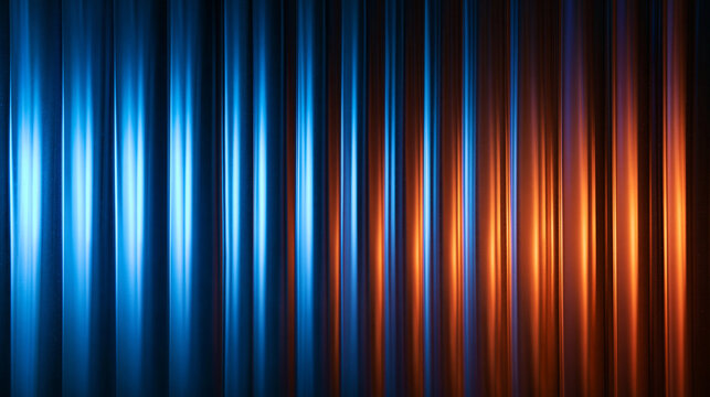Color Gradient Transition Blue to Orange Light Streaks