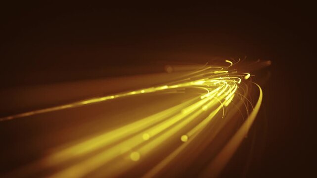 Shining Gold Light Particles Background
Abstract background with gold shining trail of glowing light particles flowing smoothly into space