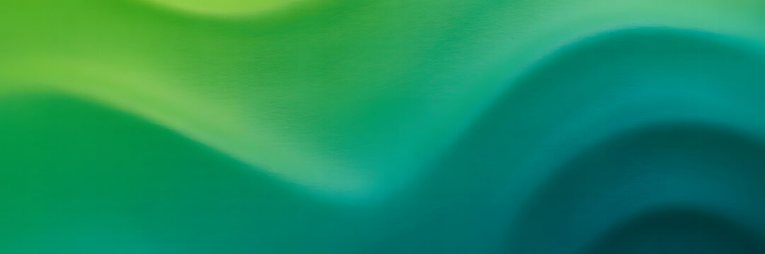 Vibrant emerald and teal swirling energy pattern presents a liquid motion abstract design.