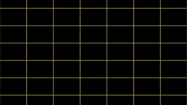 Gold grid lines animated background seamless loop on transtepnt screen