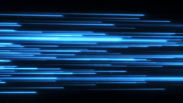 Blue Light Streaks Motion Background