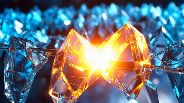 Neural Network Loss Function Visualized with Glass Crystals