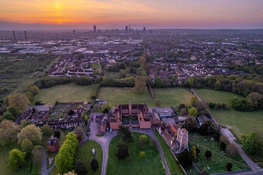 Aerial Shot Of Croydon Skyline