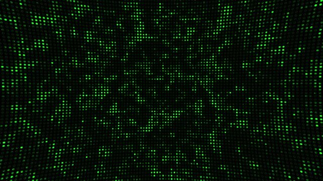Digital green matrix background, abstract cyber data stream, technology network concept, glowing binary code animation, futuristic tech backdrop