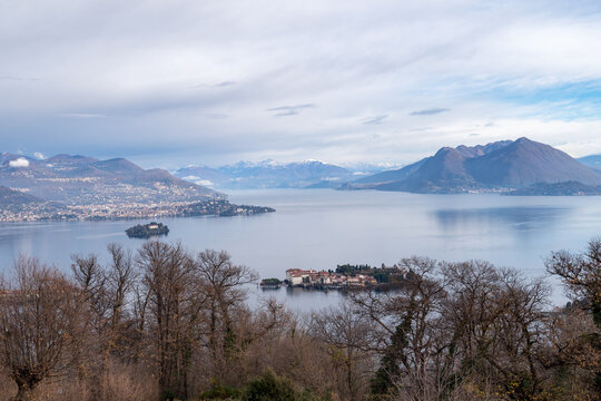Maggiore lake, near the town of Stresa in Western Alps, Piedmont region, Italy