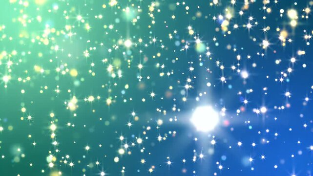 Twinkling Sparkles on Soft Gradient Background Animation Loop