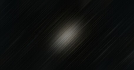 Obraz premium Abstract dark black background with diagonal light streak, dynamic speed motion blur lines for futuristic high-tech design