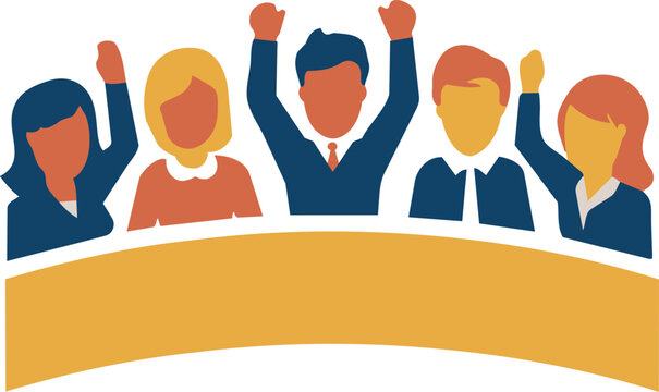 Parliament committee or political group flat vector icon