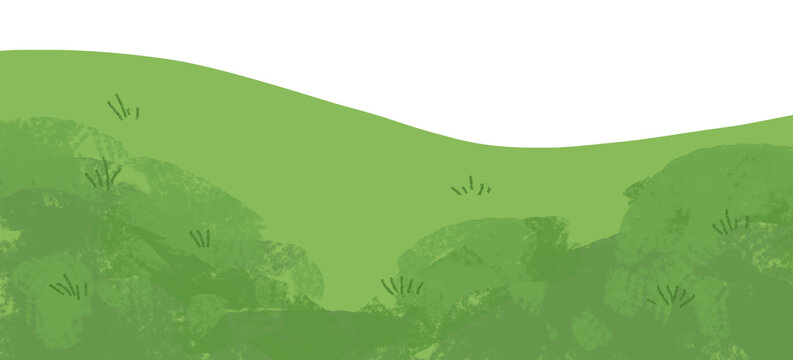 vector illustration of a mountain landscape with cows