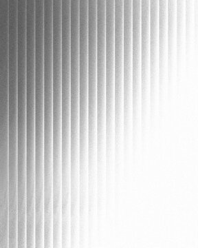 Abstract white and grey grainy gradient background with vertical stripe lines
