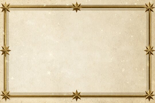 Elegant Certificate Background Texture with Gold Border for veterans day design