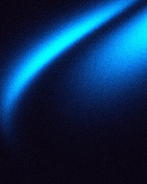Blue grainy gradient background cyan neon light streak abstract cosmic dark noise texture banner backdrop design