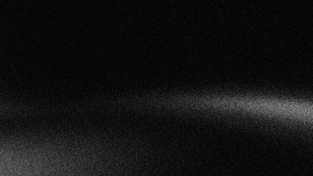 Cinematic black grainy gradient background with curved light streak