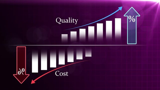 Quality increase and Cost reduction optimization for products or services to improve customer satisfaction and enhance company performance. Successful corporate strategy management. Effective business