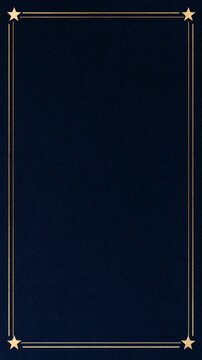 Minimalist Navy Background with Thin Gold Star for veterans day design