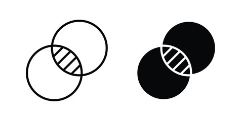 Fototapeta premium Opacity icon outline artwork set