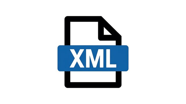 Xml file icon for web and software design