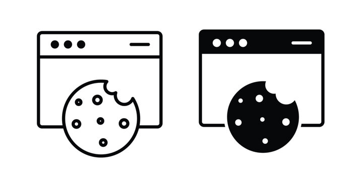 web Cookies icon flat art series