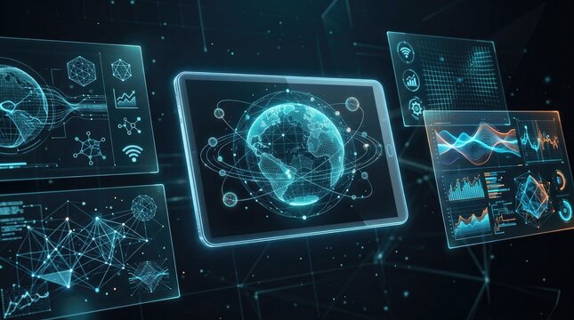Digital Transformation and Global Technology Network on Futuristic Interface