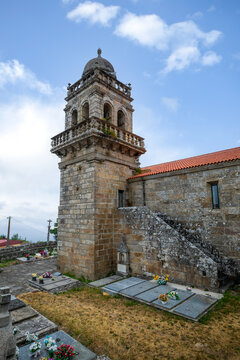 Church of San Pedro de Leirado, situated in the municipality of Quintela de Leirado in Ourense, Galicia, Spain