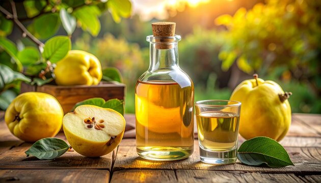Quittenschnaps mit ganzen Quitten