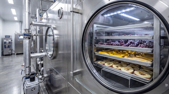 Advanced Freeze Dryer Chamber Preserving Fruit: Essential for Food & Pharmaceutical Quality
