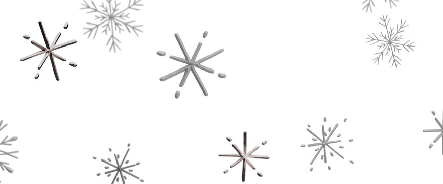 Clean and simple winter snowflake pattern background for holiday and seasonal themes.