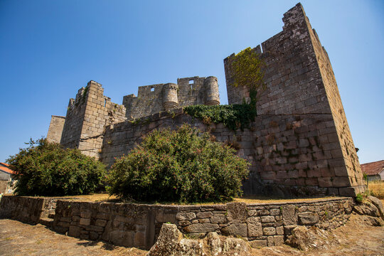 Castro Caldelas Castle in the Ribeira Sacra, Ourense, Galicia, Spain