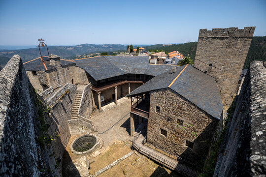 Castro Caldelas Castle in the Ribeira Sacra, Ourense, Galicia, Spain