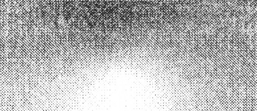 A heavy black dot band fades downward into a broad transparent lower space.