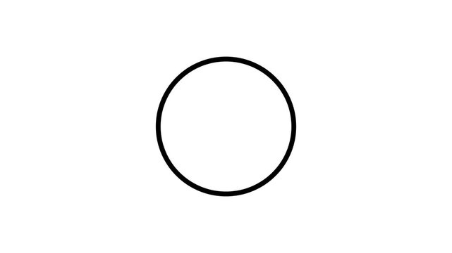 Animated download arrow icon filling up inside a circle isolated on white background. Minimalist file transfer motion design for UI UX web interface.