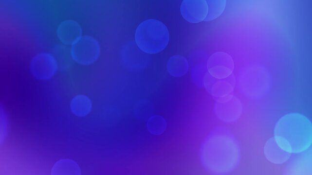 Deep royal blue, cobalt, and indigo fluid gradient motion loop with soft floating bokeh lights for tranquil corporate video overlay background