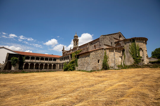 The Cistercian Monastery of Santa Mar&iacute;a de Xunqueira de Espadanedo, a historic building situated in the Ribeira Sacra, Ourense, Galicia, Spain