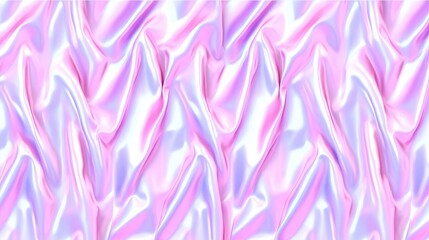 Fototapeta premium Shiny pastel pink and purple silky fabric with smooth flowing waves and luxurious texture
