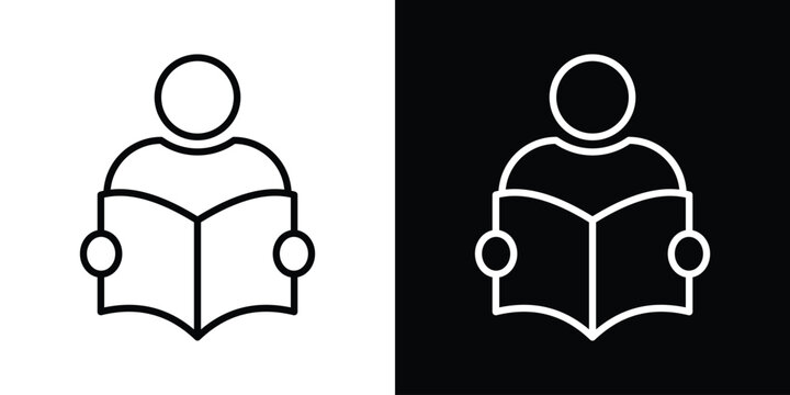 Book open reader icon