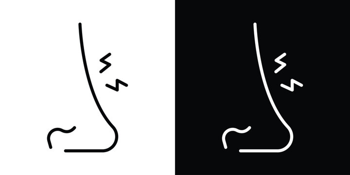 Nose pain icon