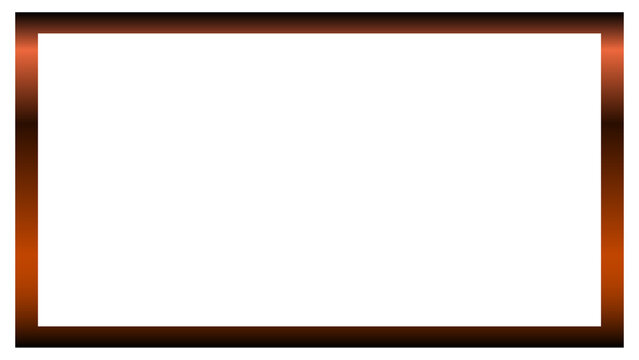 Rectangular frame with a transparent background. Illustration of a collection of vintage calligraphic frames.