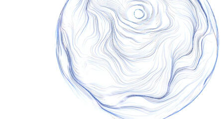 A visually striking abstract background with swirling blue lines and dots creating a dynamic circula © vegefox.com