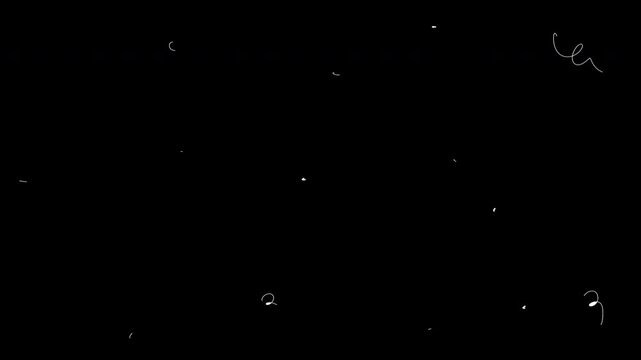 Animated White Doodle Motion Texture

